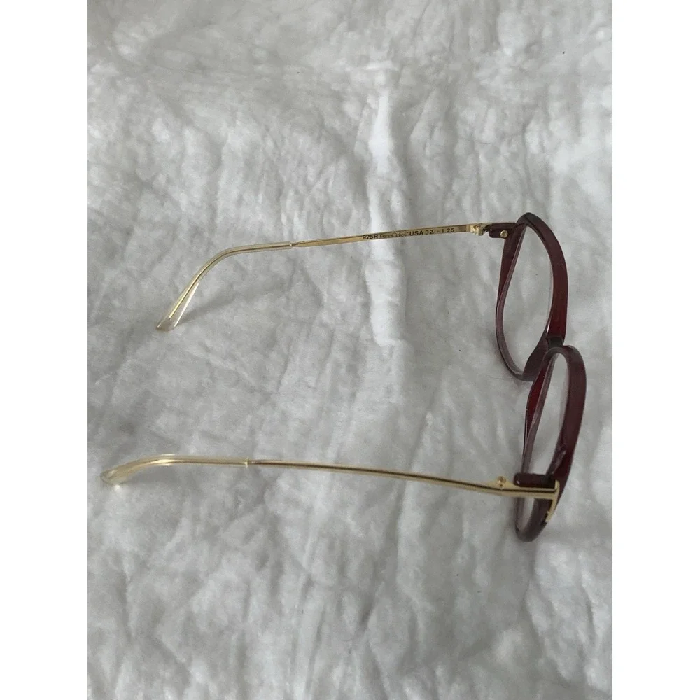 Penn Optics USA 32 925R Women's Plastic Oversize Glasses Reddish Frames Only